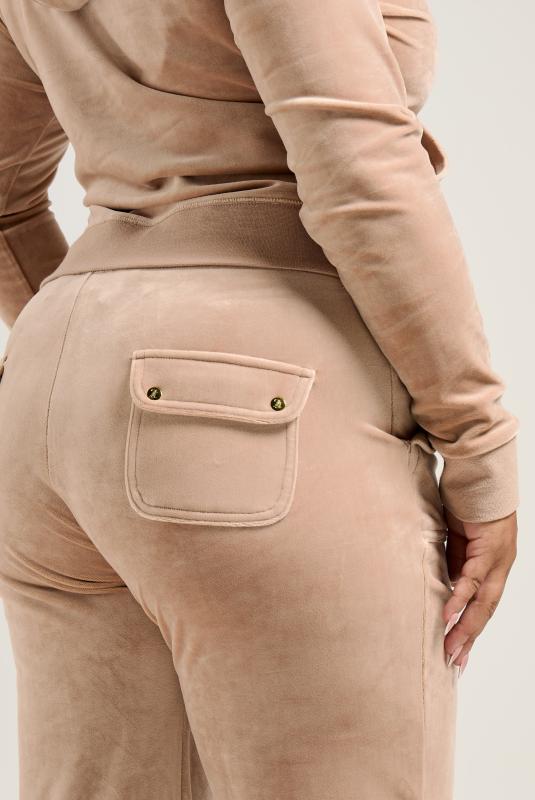 Caramel & Gold Classic Velour Del Ray Pocketed Bottoms
