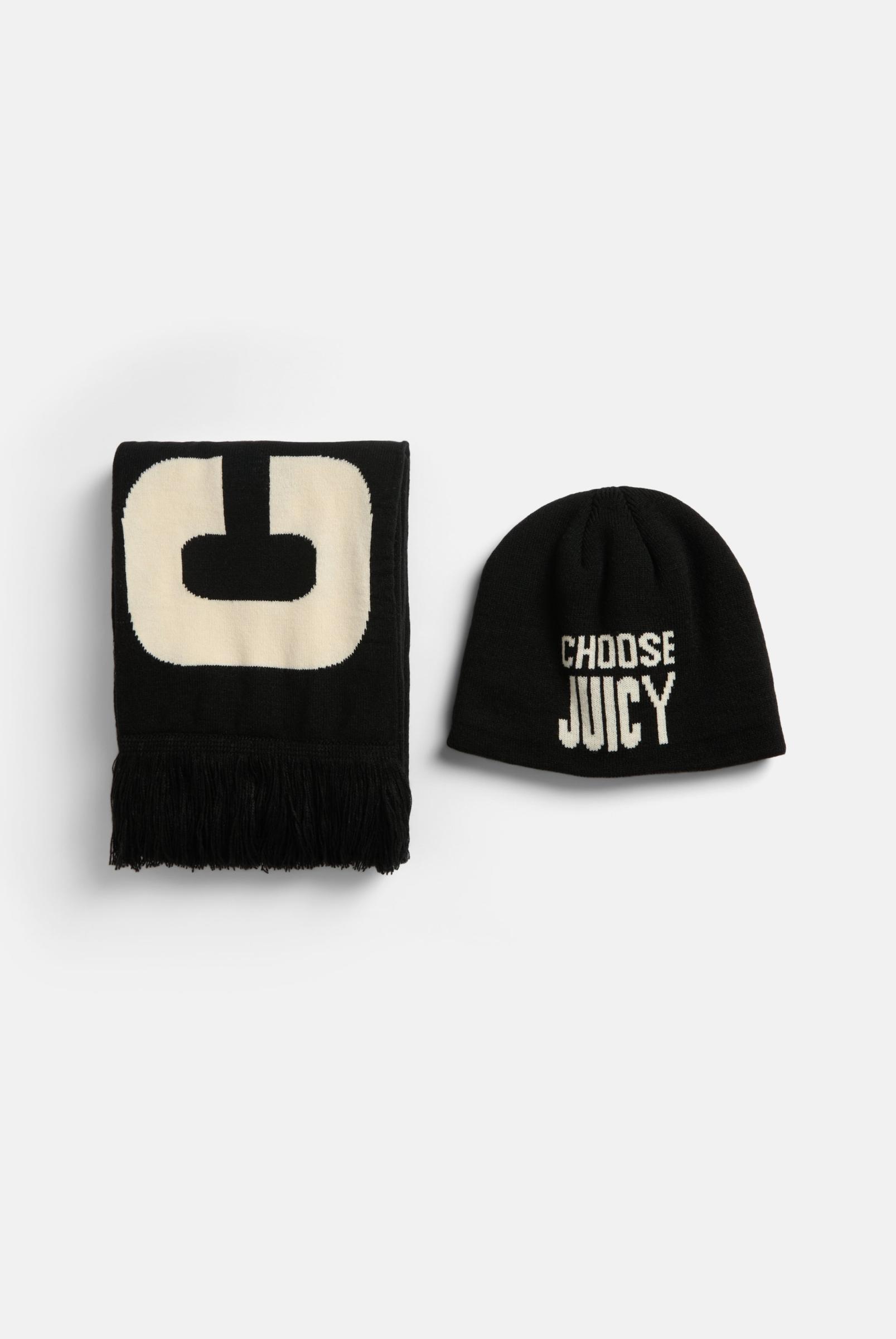 Juicy Couture Beige Knit Beanie and Scarf Set Choose Juicy Knitted Scarf / Beanie Set | Juicy Couture Austria main image 3