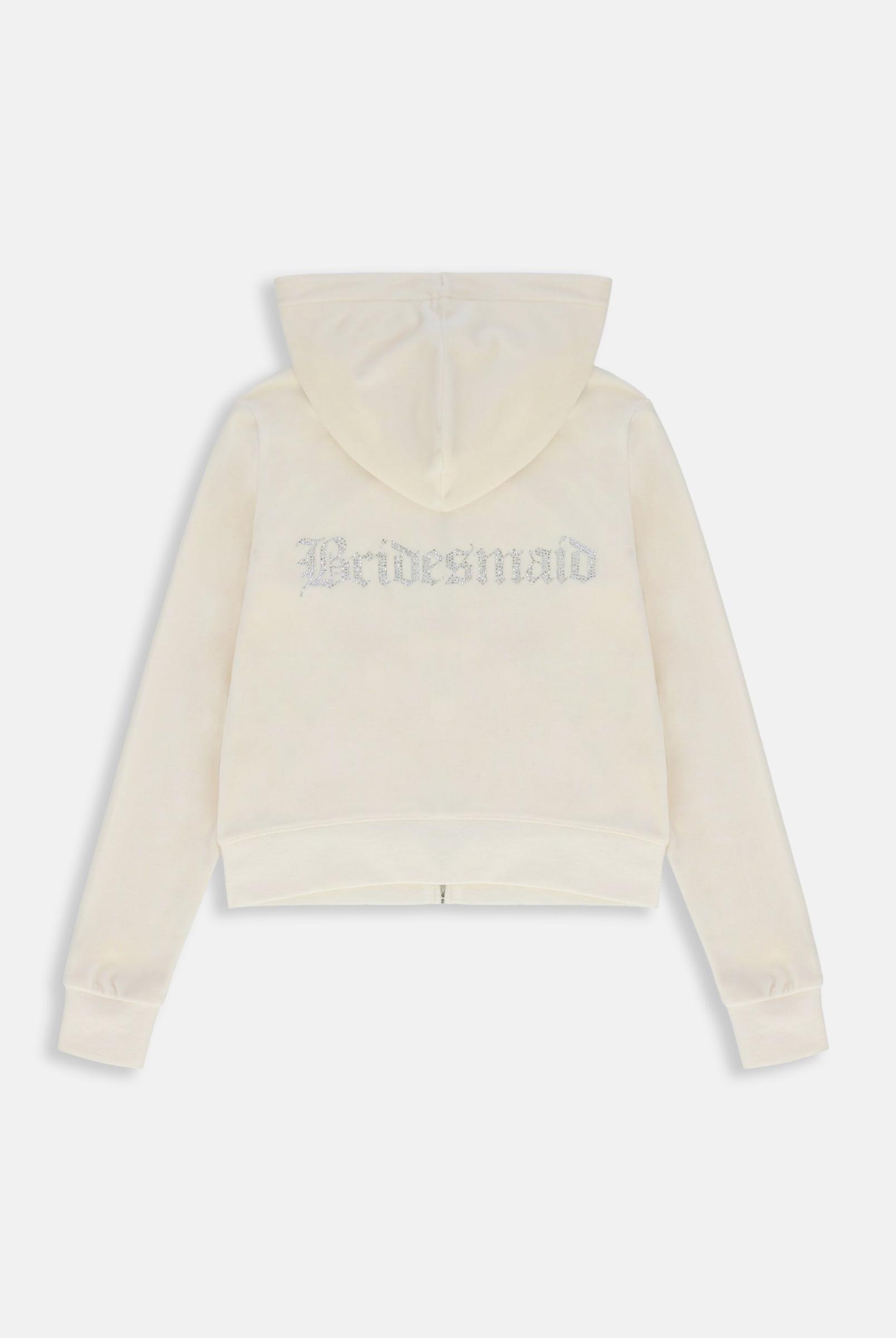 Marshmallow Bridesmaid Classic Velour Hoodie