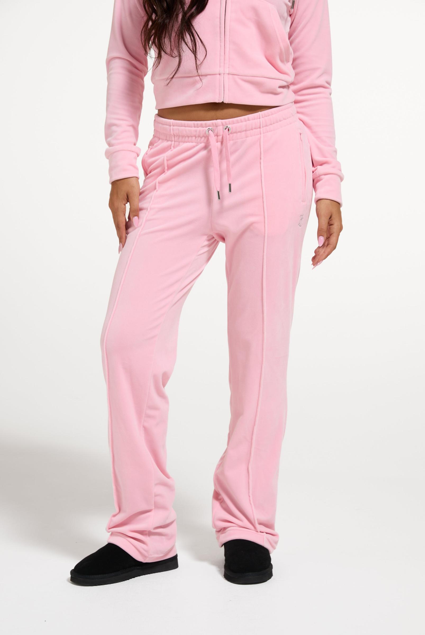 Bluestone Velour Diamante Tracksuit Bottom White Diamante Tracksuit Bluestone Juicy Couture Diamante Tracksuit Bottoms  Juicy Couture