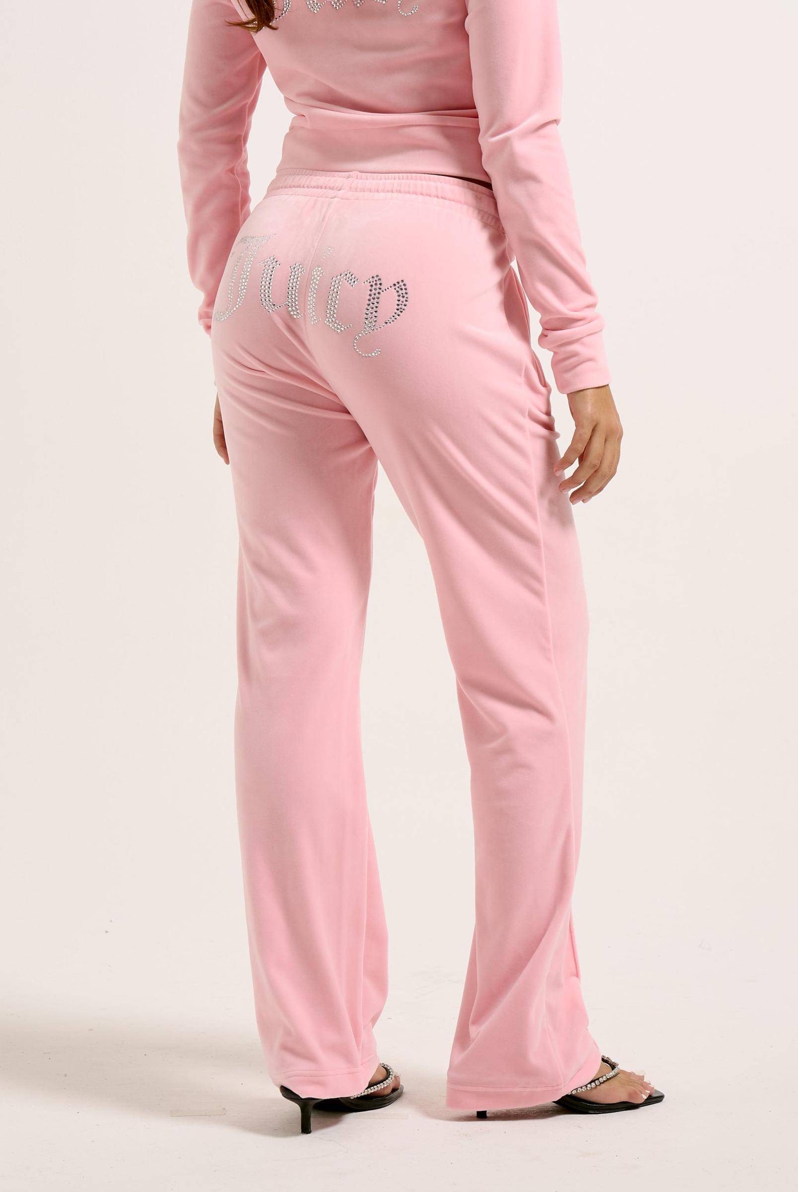 JUICY COUTURE☆ Diamante ピンク ベロア ショーツ Juicy Pink Velour Diamante Tracksuit Bottom | Juicy Couture