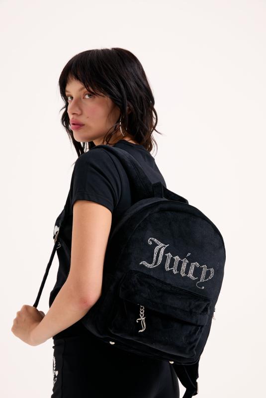 希少■JUICY COUTURE ベロア ハンドバッグ ブラック×シルバー BAGS | Juicy Couture Poland