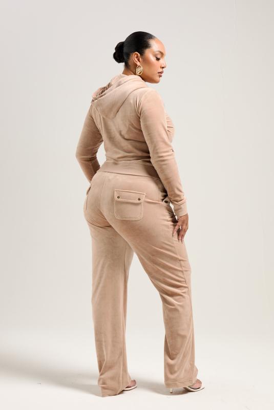 Caramel & Gold Classic Velour Del Ray Pocketed Bottoms
