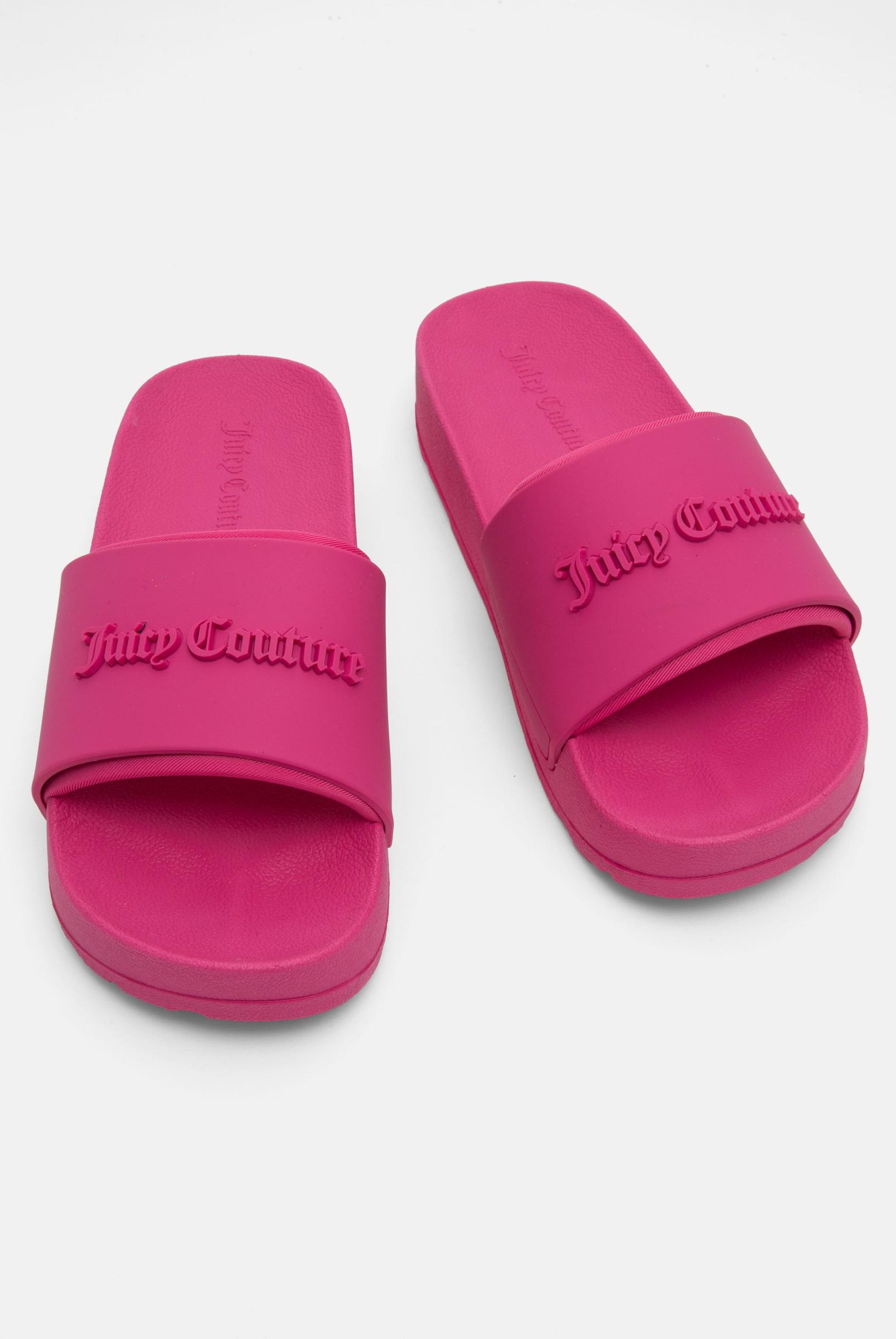 Juicy Couture☆ Pink glo stacked embossed サンダル【UK発】 Pink Glo Stacked Embossed Sliders | Juicy Couture Ireland
