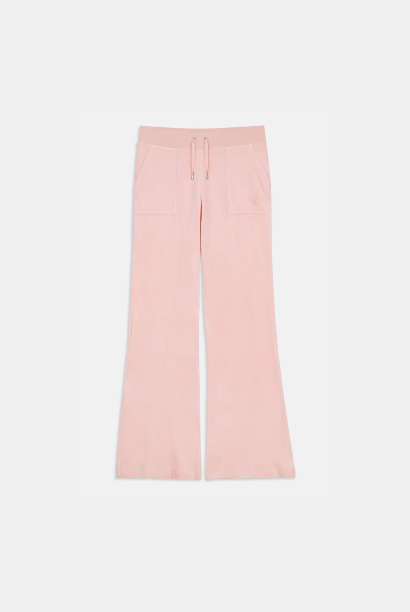 Pantalon De Survêtement En Velours Classique À Taille Basse Et À Jambe Évasée