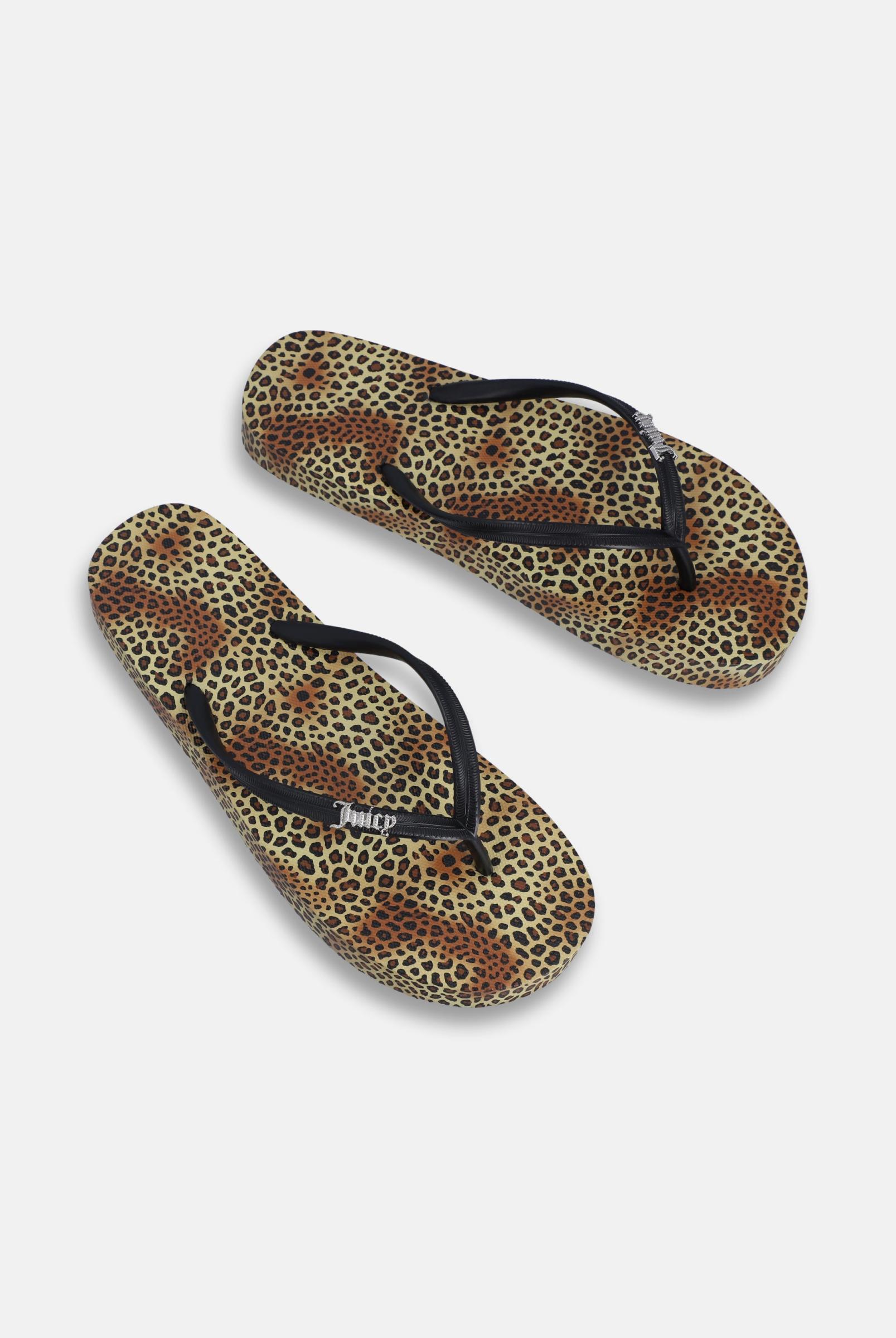 Leopard Print Platform Flip Flop | Juicy Couture France