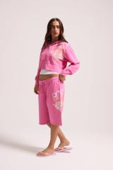 Azalea Pink Roxy X Juicy Couture Relaxed Jorts | Juicy Couture Germany