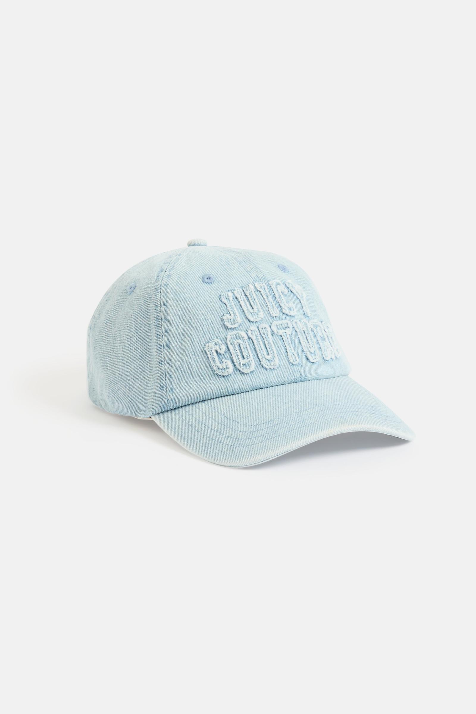 Juicy Couture Light Blue Rhinestone & Pearl Logo Baseball Cap Hat One Size NWT Juicy Couture Baseball Caps Hats for Women for sale | eBay main image 2