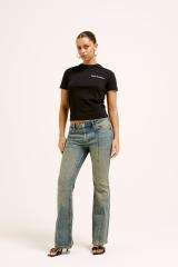 JUICY COUTURE 関税込 ディアマンテ クロス ジーンズ Vintage Wash Diamante Denim Flared Jeans | Juicy Couture Poland