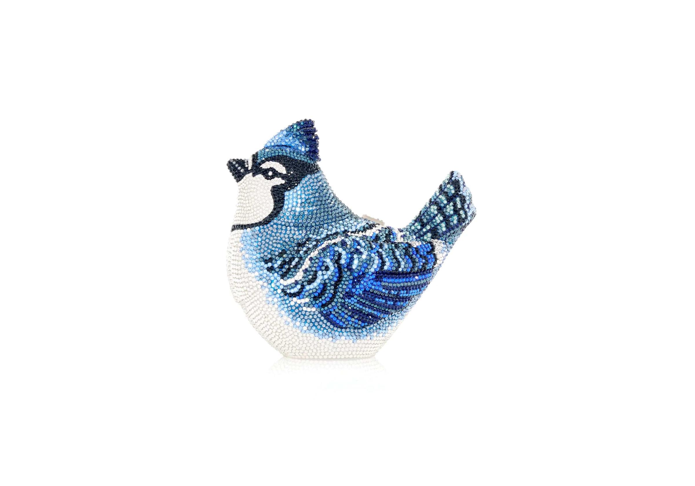 鳥の青いカケスの財布 | Judith Leiber 日本公式サイト