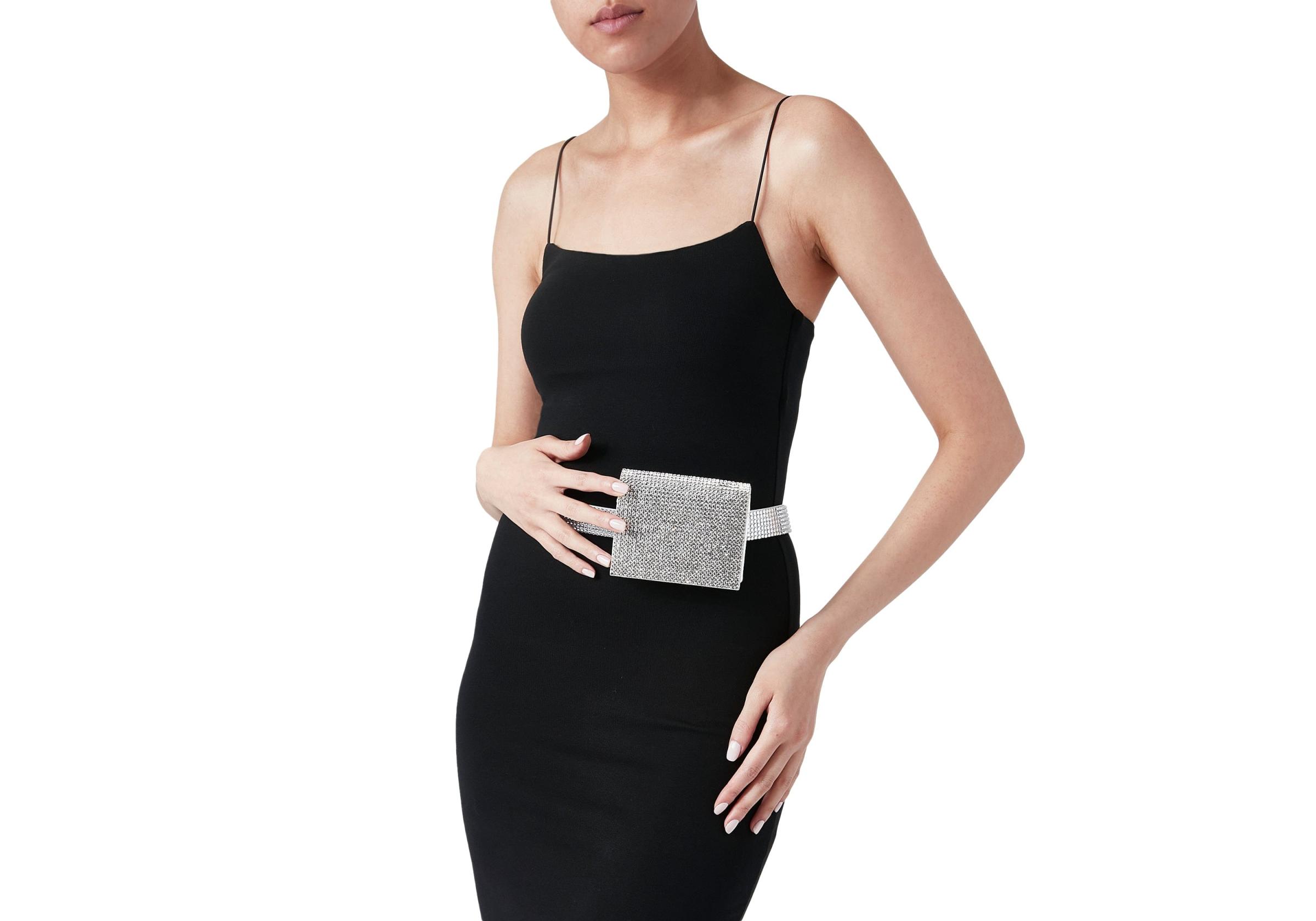 Mini Wallet Belt Silver | Judith Leiber Saudi Arabia Couture