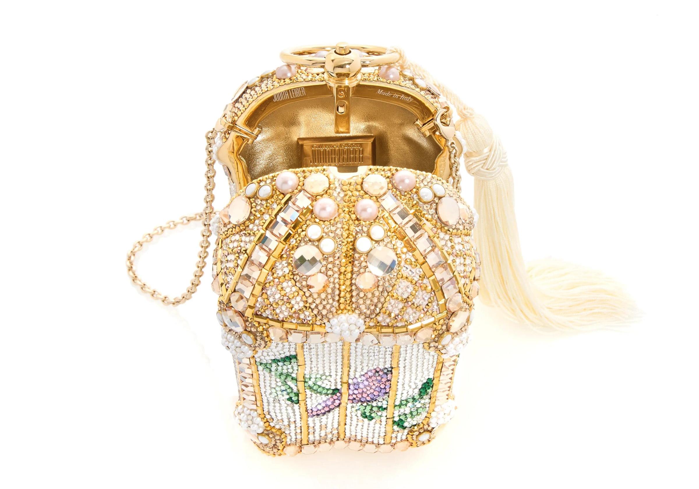 【保管袋付き】JUDITH LEIBER ベルト　ゴールド　ストーン　希少 保管袋付き】JUDITH LEIBER ベルトゴールドストーン希少