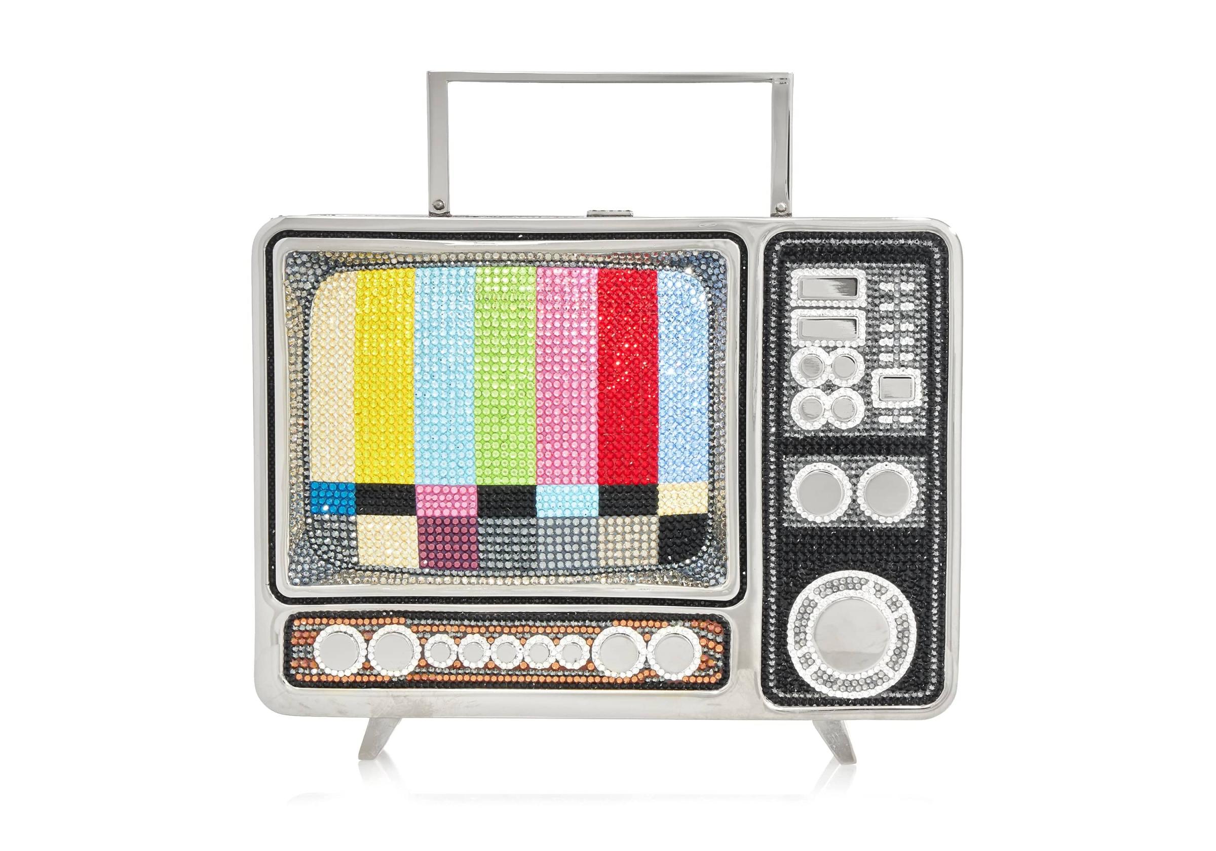 ジュディスリーバー Television Test Screen Charm Set TV Test Screen | Judith Leiber Hong Kong Couture Bags