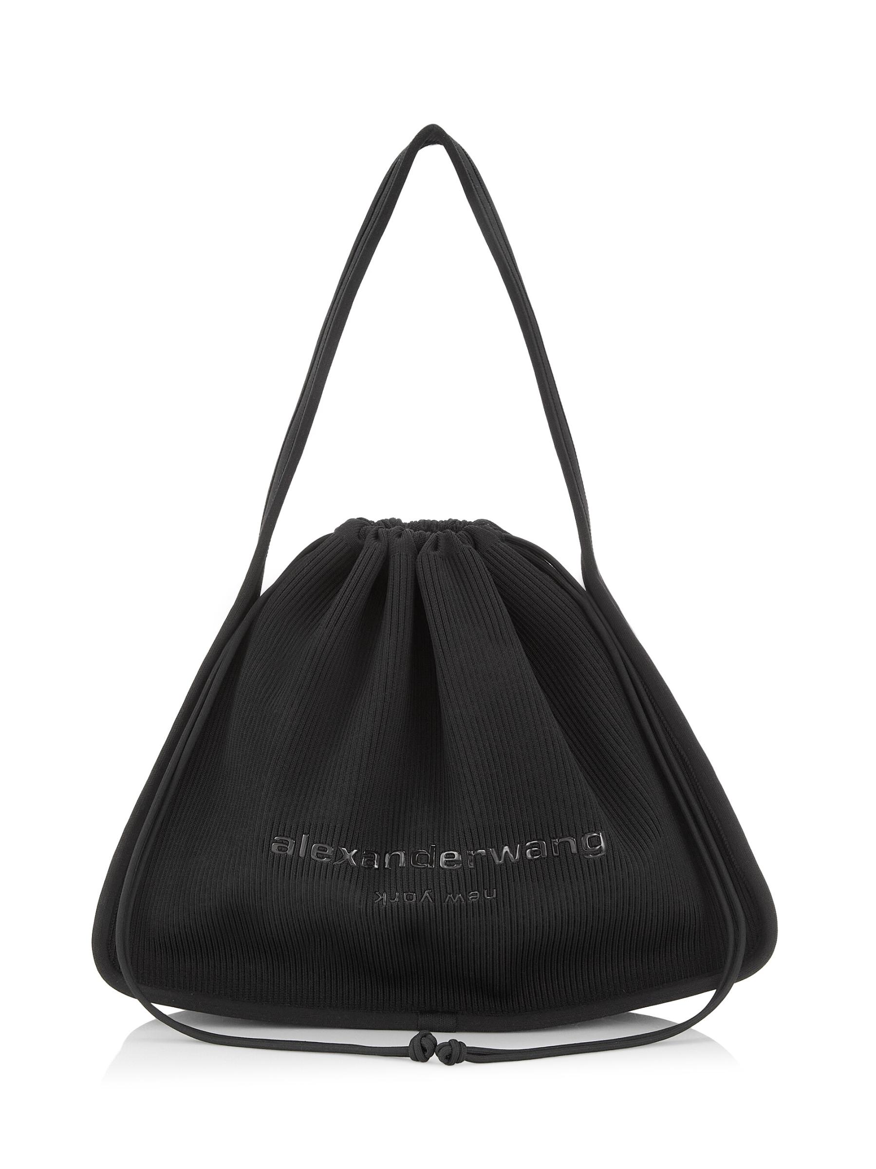 【送料&関税込】Alexander Wang Shoulder Bag In Black Synthet Alexander Wang Shoulder Bag In Black Synthetic Fibers