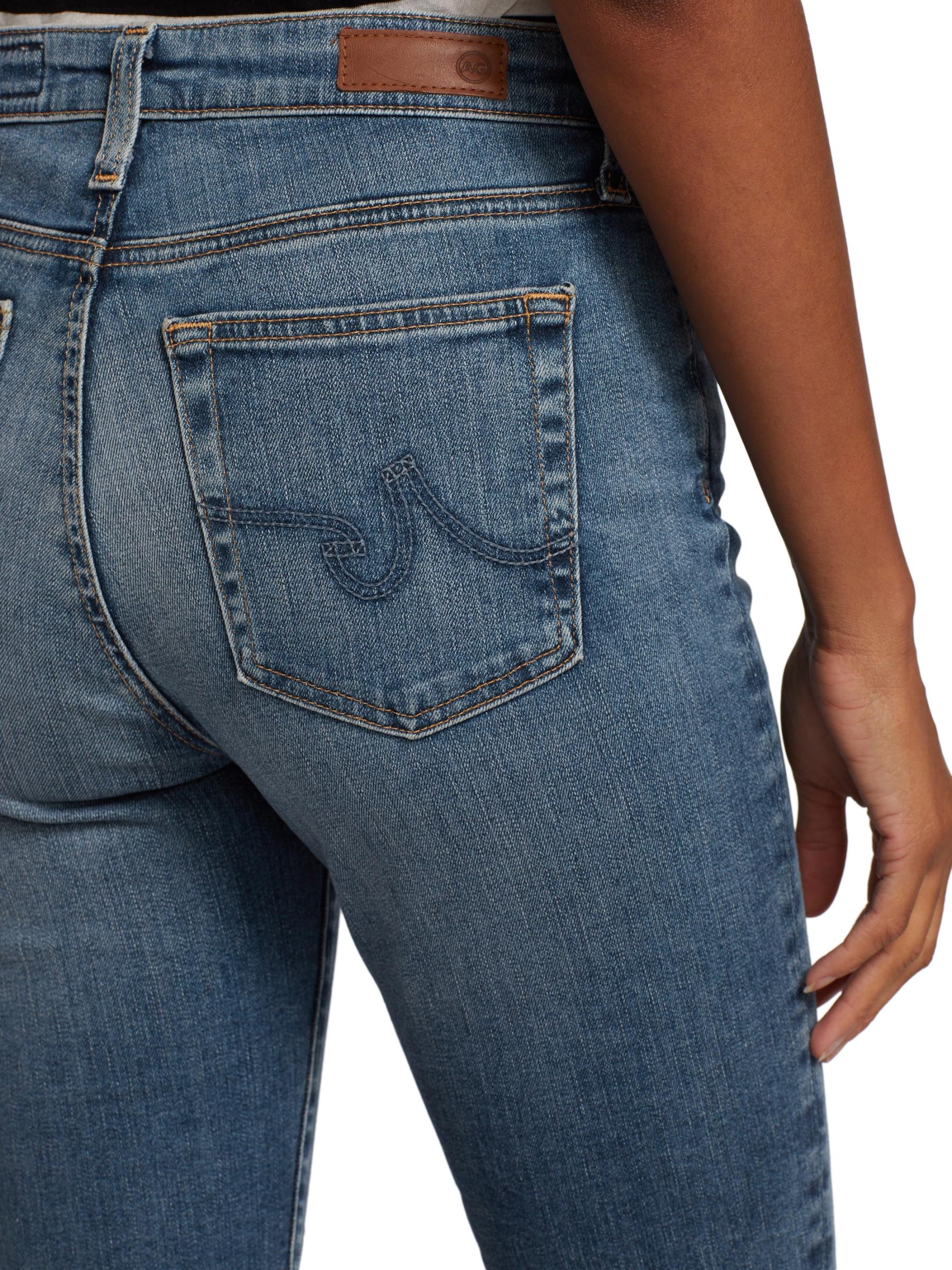 【AG】Mari ハイライズ ストレート レッグ ジーンズ ポケット AG Jeans - Mari ハイライズストレッチストレートレッグジーンズ