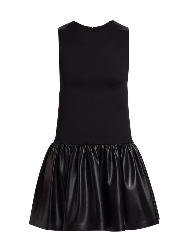 【Alice+Olivia】ELLA ドロップウエスト レザー ミニ丈 ドレス CC503J16510A001_01.jpg?sw=550&