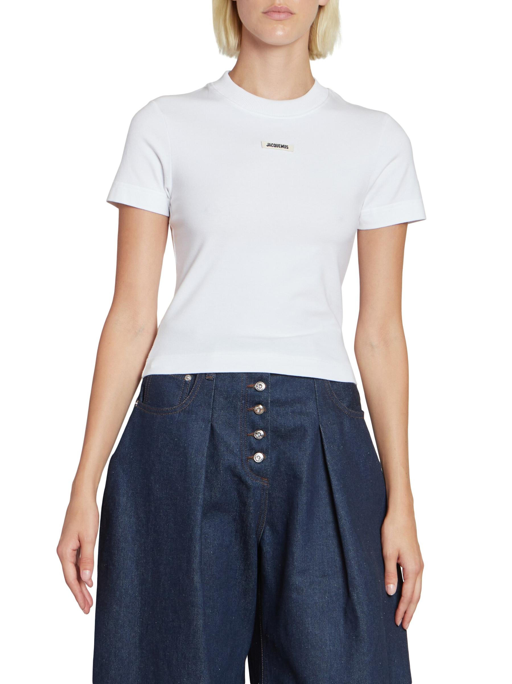 Jacquemus - グログラン・コットン・ロゴTシャツ をオンライン