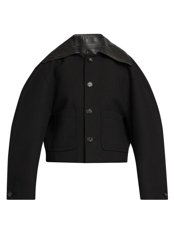 【関税&送料込】Bottega Veneta Structured Cotton Jacket Bottega Veneta Structured Cotton Stripe Jacket | Neiman Marcus