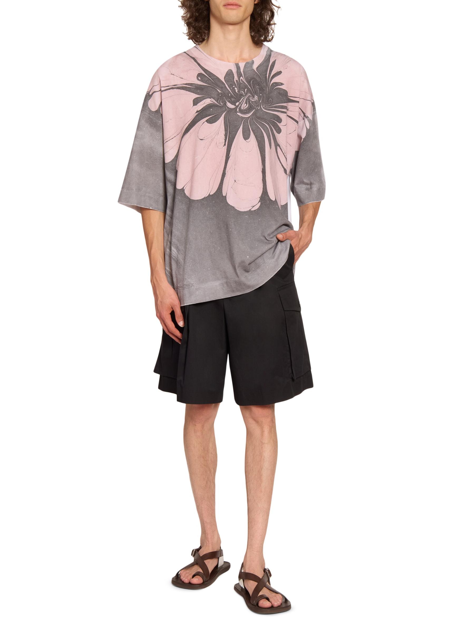 Dries van Noten, T-shirt with floral print - Unique Designer