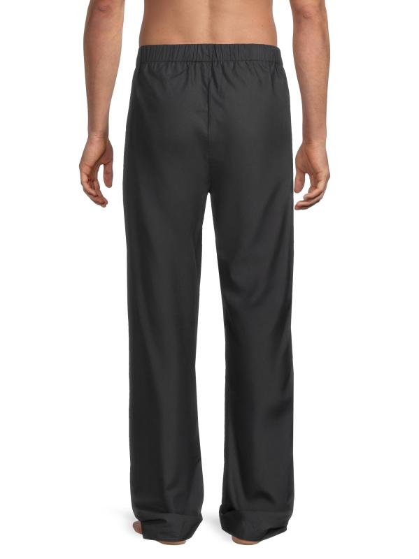 #4: بنطال بيجاما من القطن البوبلين - دخان أسود