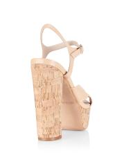 Saks Fifth Avenue - COLLECTION レザーコルクプラットフォーム