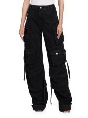 パンツ THE ATTICO Denim Cargo Pants Cutout cargo jeans in blue - The Attico | Mytheresa