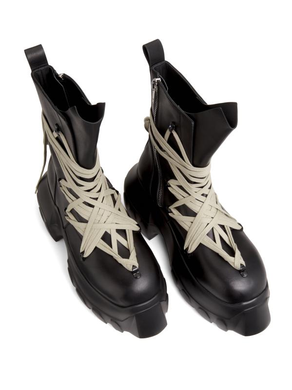 靴 megalaced mega tractor boots Rick Owens (リックオウエンス) - MEGALACE MEGA TRACTOR BOOTS