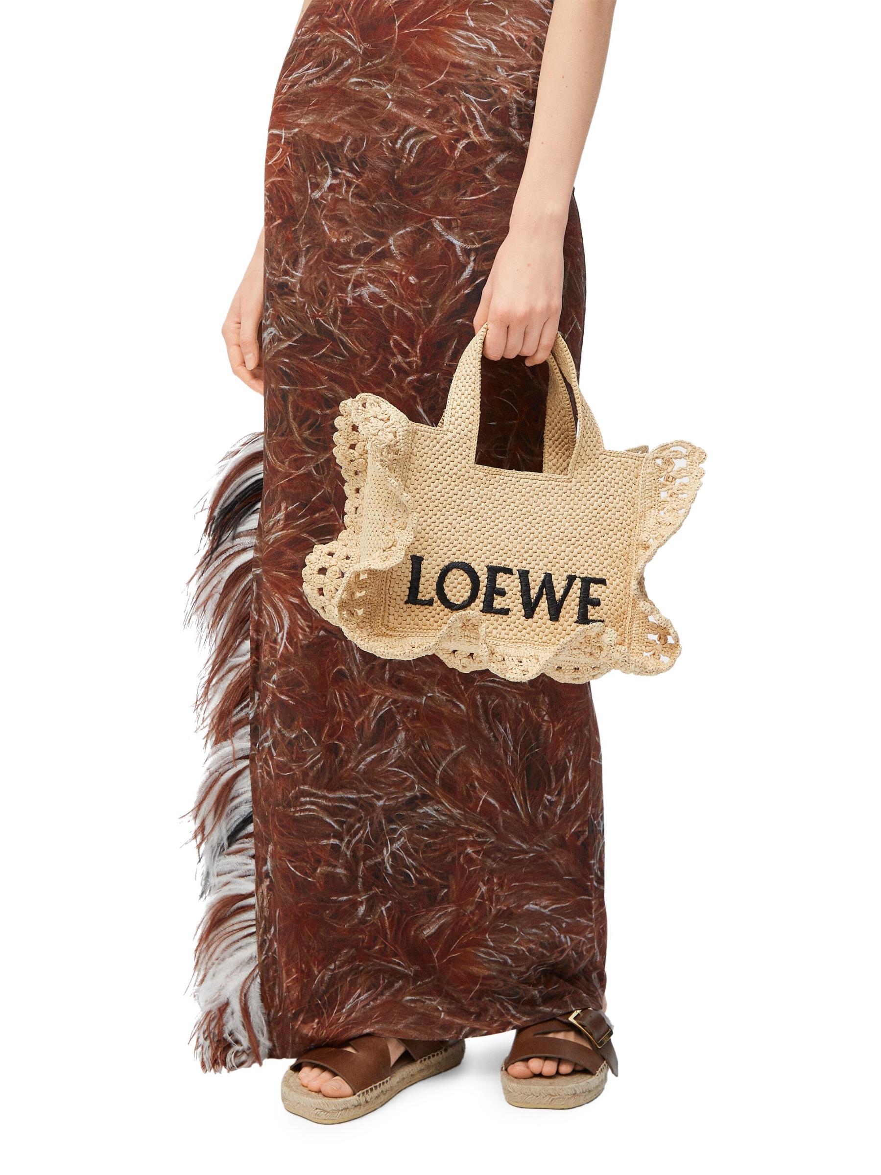 *LOEWE*ポーラ イビサトートバッグ ラフィア フォント スモール Loewe - ロエベ×ポーラ イビサフォント ラフィア トートバッグ