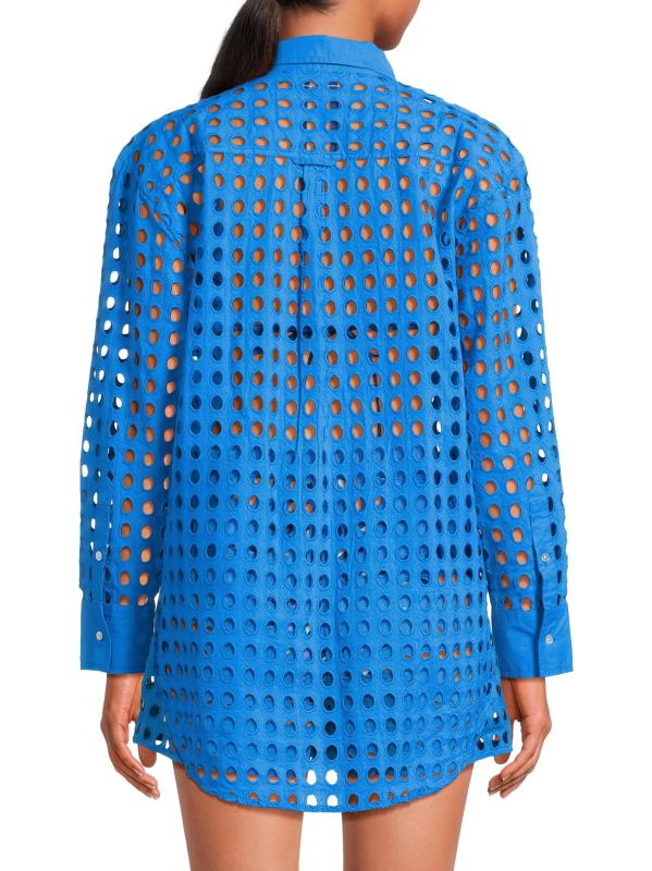 #4: قميص ذا أكسفورد آيليت - أزرق كوني