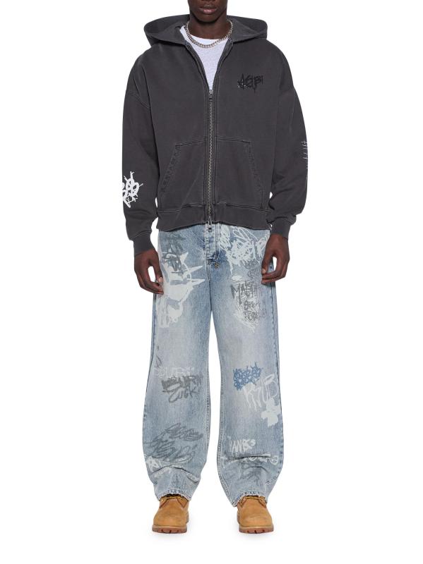 #5: هودي غراف إكسيس بسحّاب - أسود