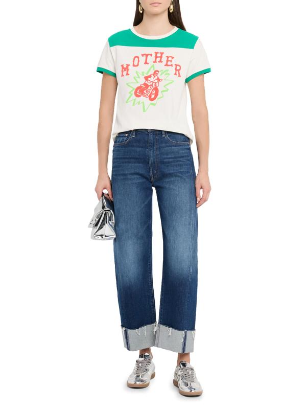 #5: تيشيرت ذا ليل بالر برسومات - أبيض