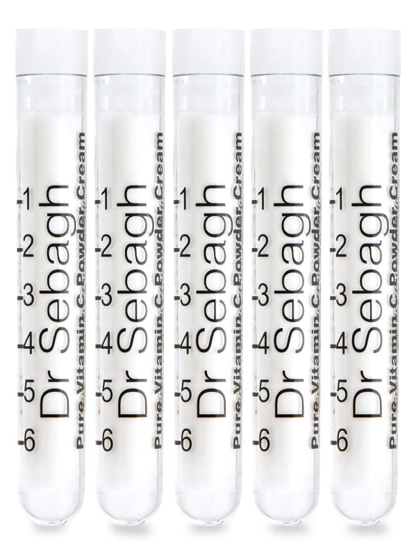 مجموعة كريم مسحوق فيتامين سي النقي من 5 قطع