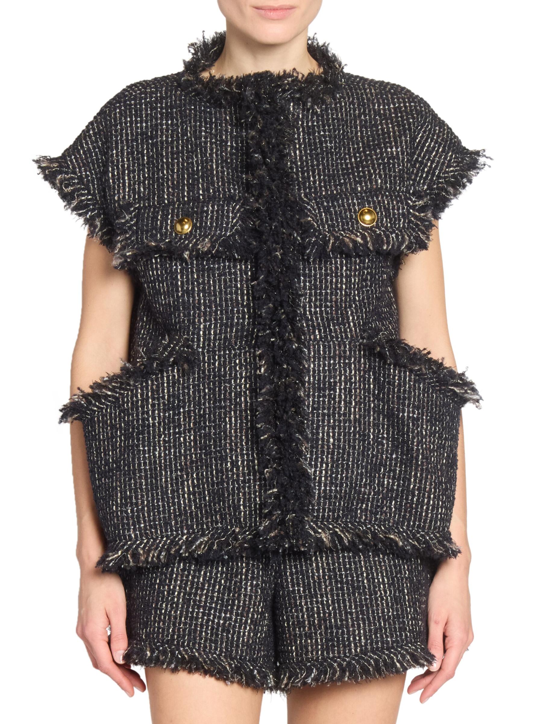 送料込/関税込■sacai■ウール混ツイードジャケット sacai】ウール混 ツイード ジャケット＊関税/送料込み