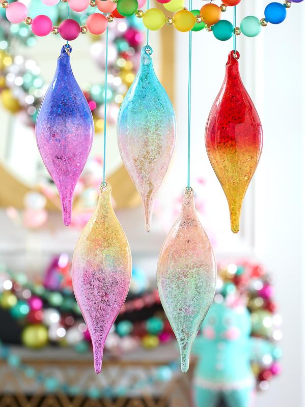 طقم زينة أومبير فينيال لعيد الميلاد من 5 قطع