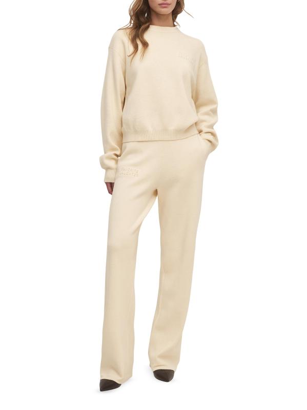 #6: سويت شيرت من القطن والكشمير بشعار Tatigation Sisters - كريم