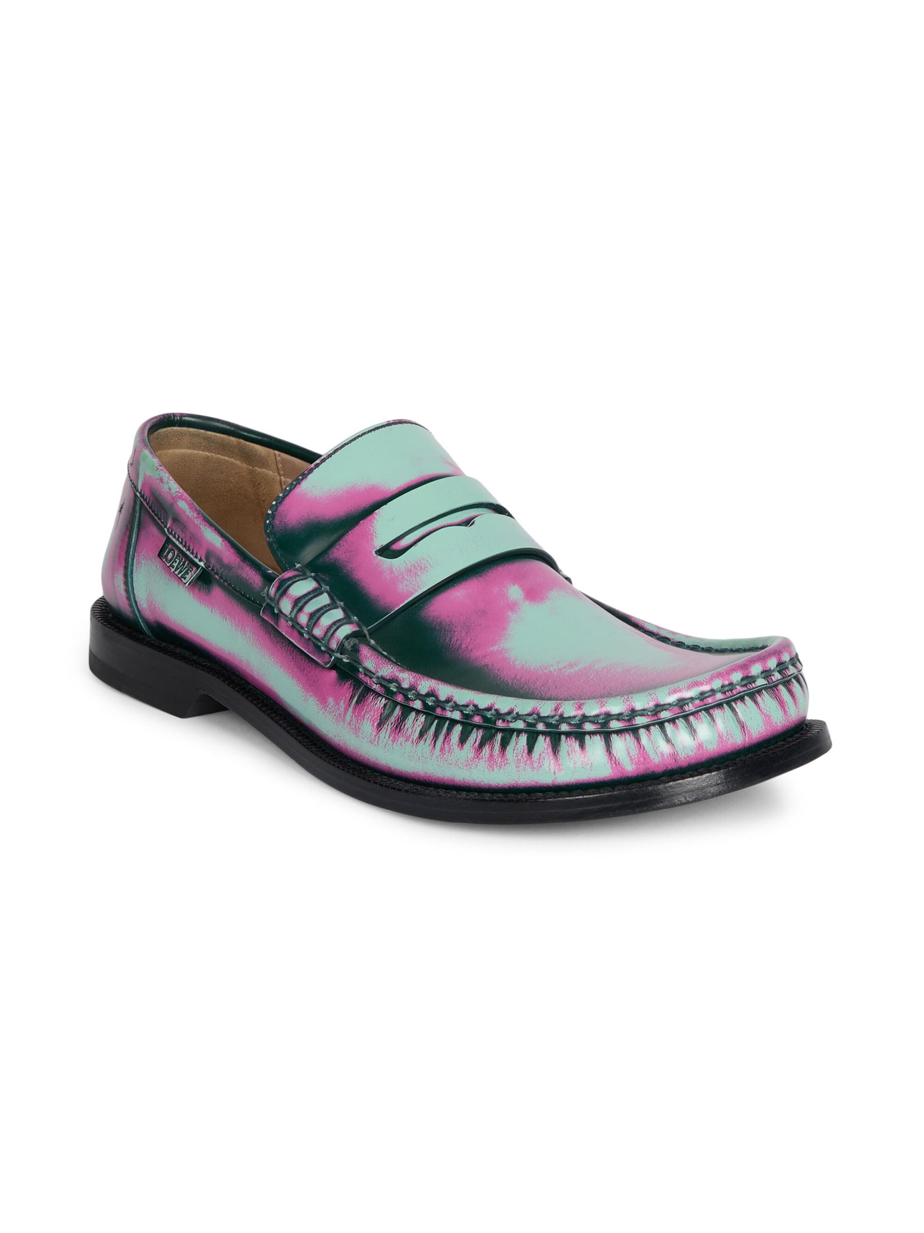 ローファー・オックスフォード LOEWE CAMPO BRUSHED LOAFERS Campo loafer in brushed calfskin Black - LOEWE