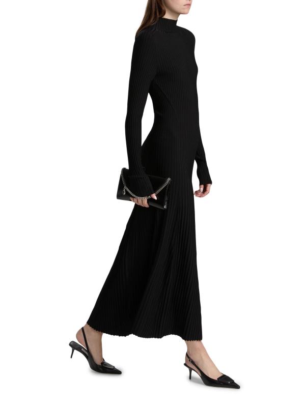 #7: فستان تابيثا الطويل المحبوك - أسود