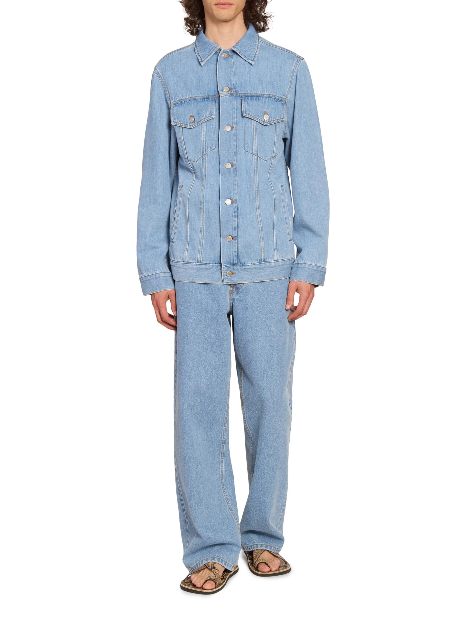 【美品】DRIES VAN NOTTEN ブルーウォッシュデニムジャケット DRIES VAN NOTEN ブルー ラウンド デニムジャケット - メルカリ