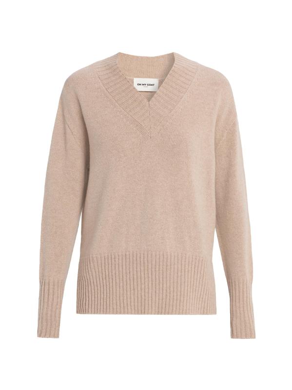 سترة من الكشمير بفتحة جانبية