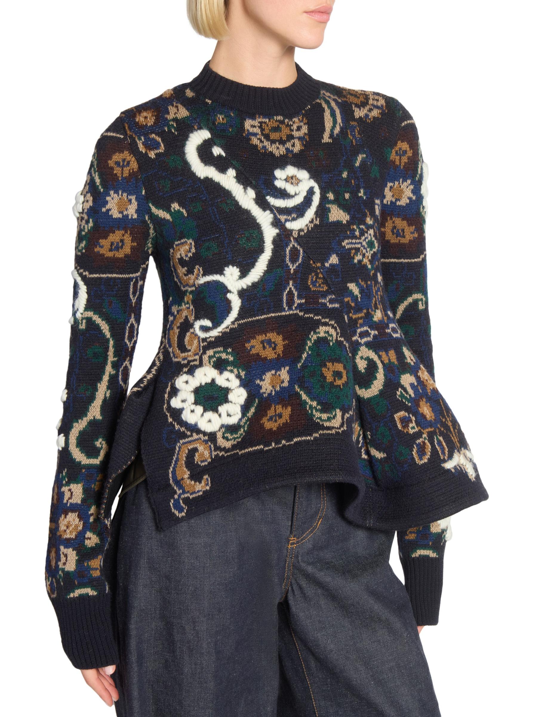 【値下げ中】AMERI UND FLORAL KNIT JACQUARD TOP ZARA NEW WOMAN FLORAL JACQUARD KNIT TOP S,M,L 3859/037 | eBay