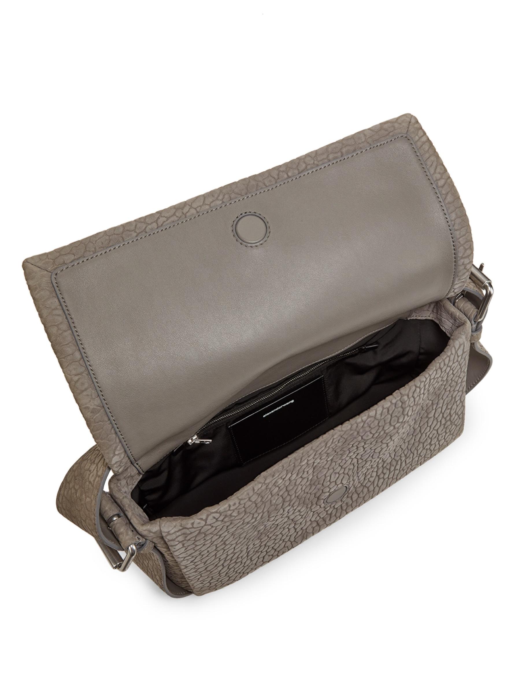 Shop Alexander Wang - Ricco Medium Leather Flap Bag | Saks
