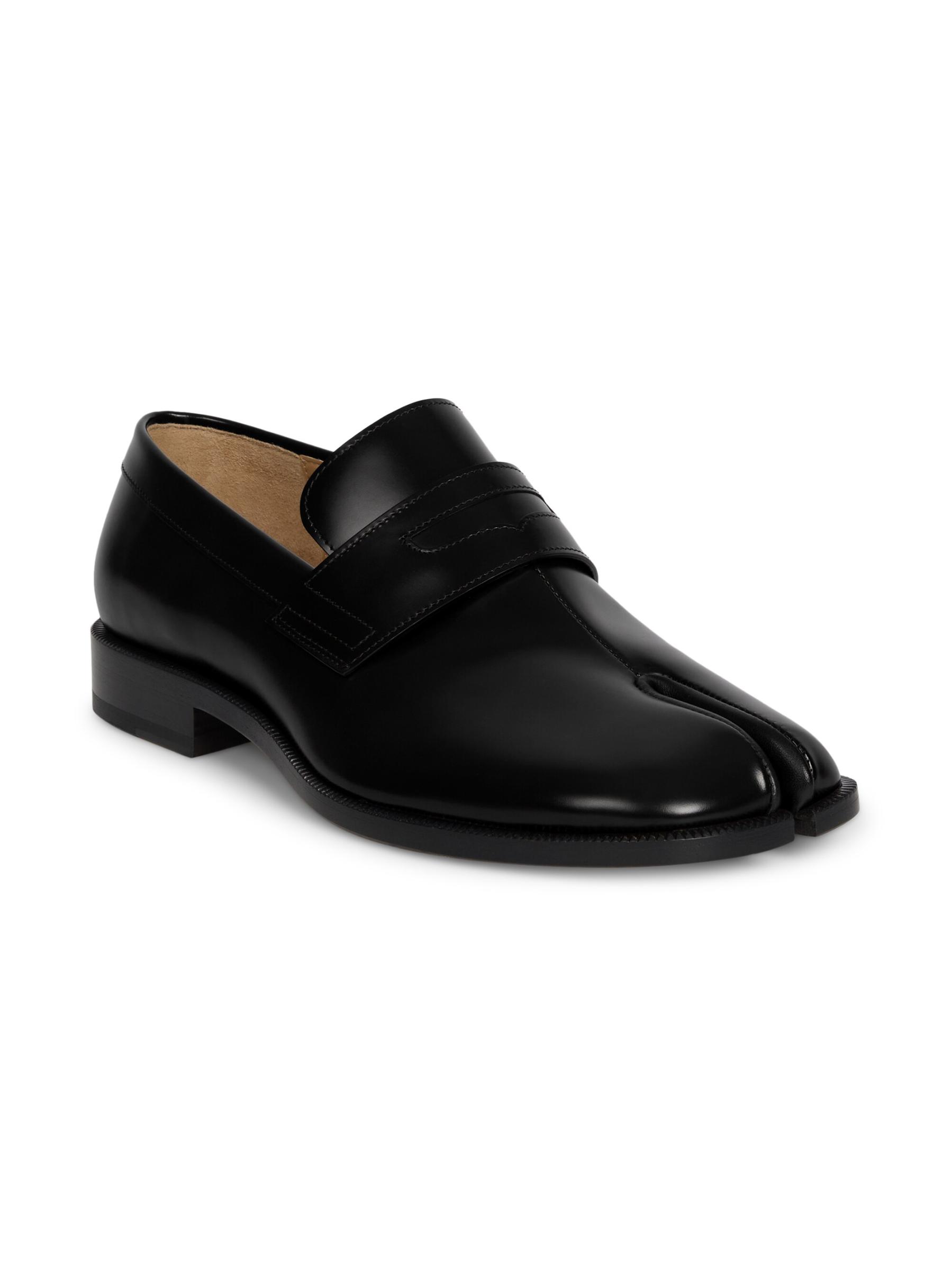 Shop Maison Margiela - Tabi Leather Loafers | Saks Fifth