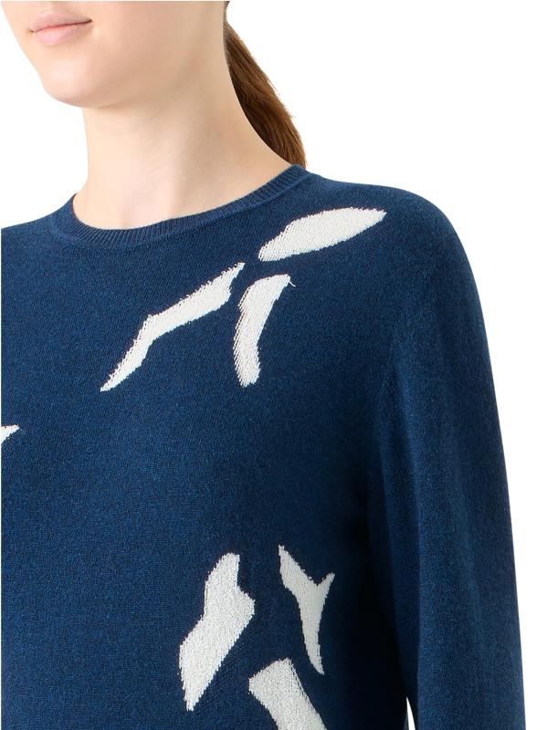 #5: سترة من مزيج الكشمير التجريدي - جينز إكرو