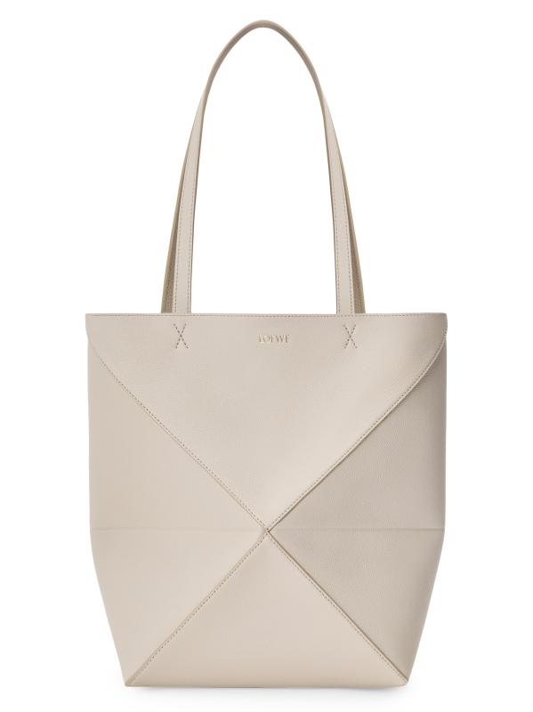 【LOEWE】LOEWE パズルフォールドミディアムレザートート Loewe - ミディアム・パズル・フォールド・レザー・トートバッグ