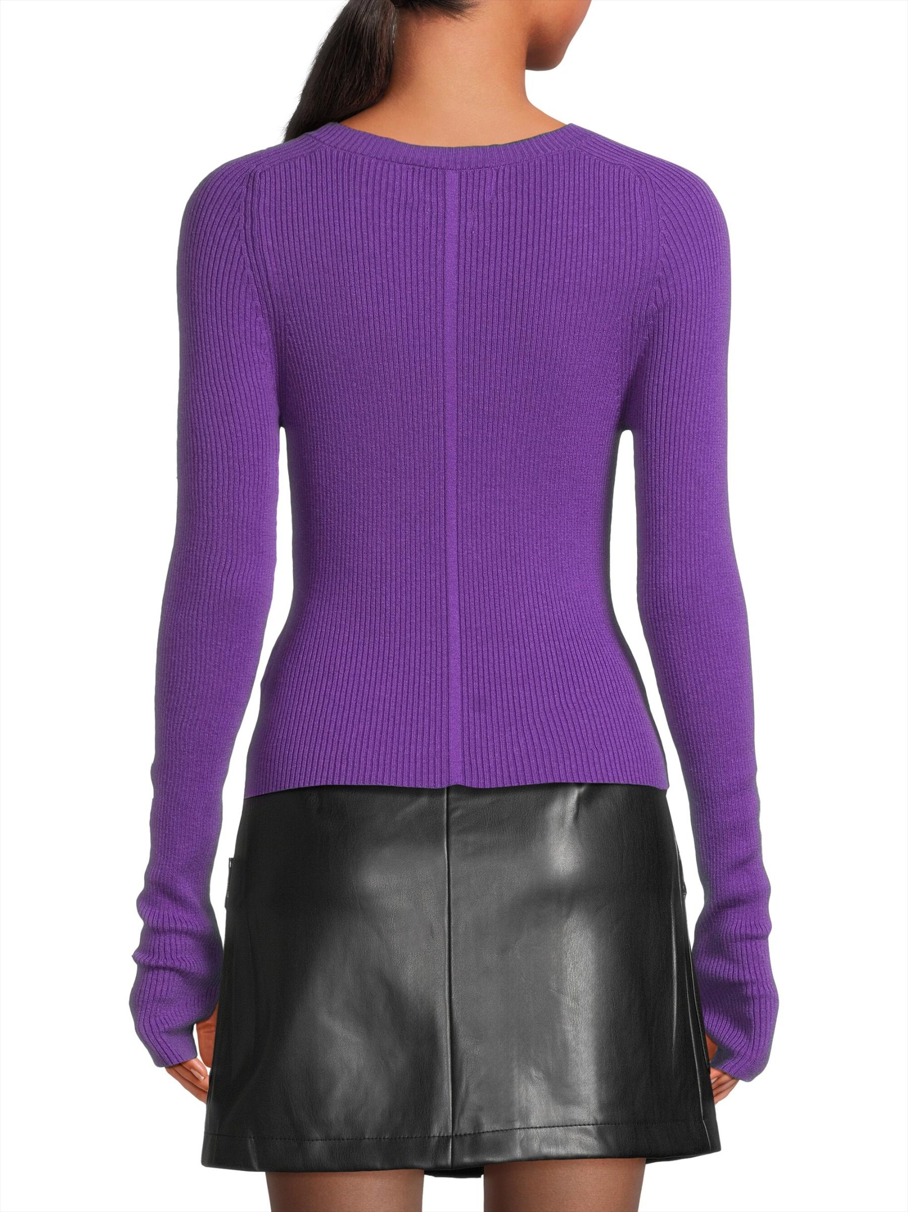 Shop COLORUSH - Jones Rib-Knit V-Neck Sweater | Saks Fifth
