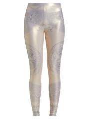 パンツ VERSACE 'La Coupe des Dieux' leggings Multicolor Shop Versace - Coupe De Dieux Barocco Foulard Laminated