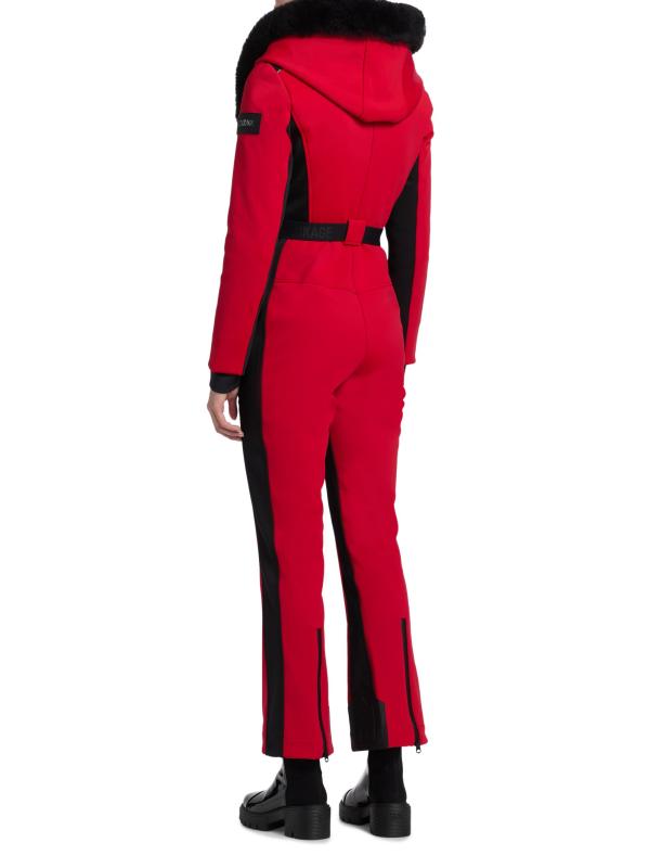 #4: بدلة تزلج إيلي شيرلينغ تريم - أحمر