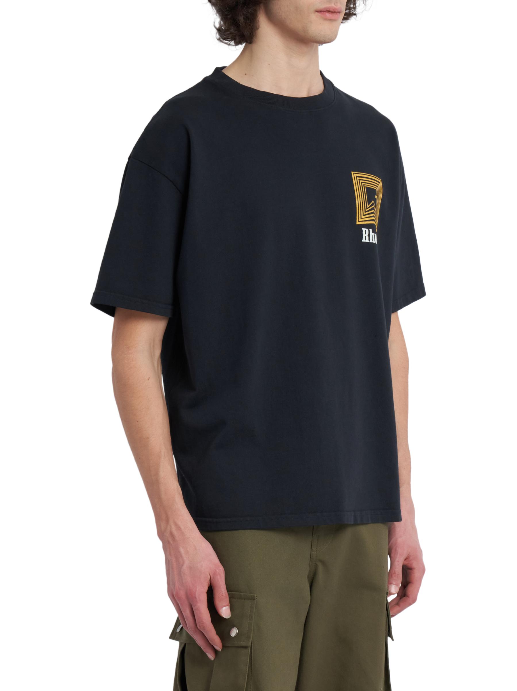 Shop Rhude - Chevron Logo Repeat Cotton Short-Sleeve T-Shirt