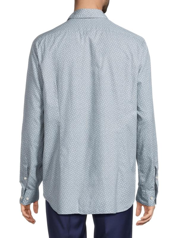 #4: قميص جيو سيركل القطني من كوليكشن - أزرق فاتح