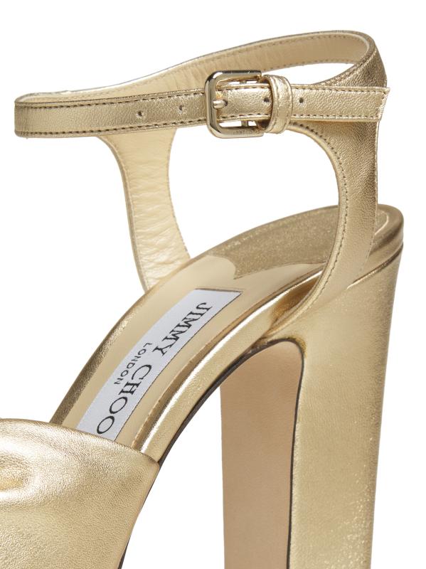 Jimmy Choo - Core Heloise 120MM メタリックレザー